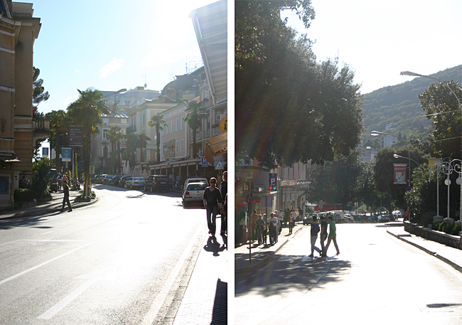In town in the central part of Opatija. Photographs ©2006 by Brian Cohen.