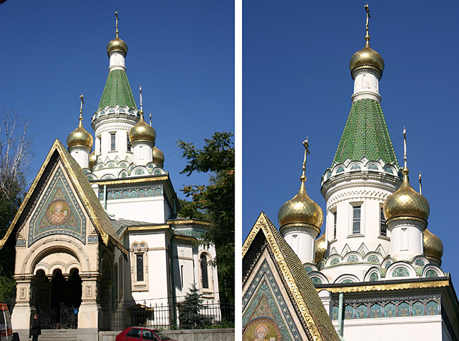 Saint Nikolas Russian Church in Sofia. Photograph ©2007 by Brian Cohen.
