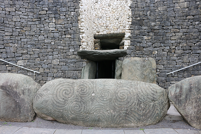 Entrance to inside of the passage mound of Newgrange. Photograph ©2014 by Brian Cohen.