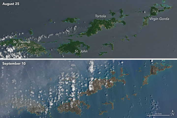 Virgin Islands satellite images
