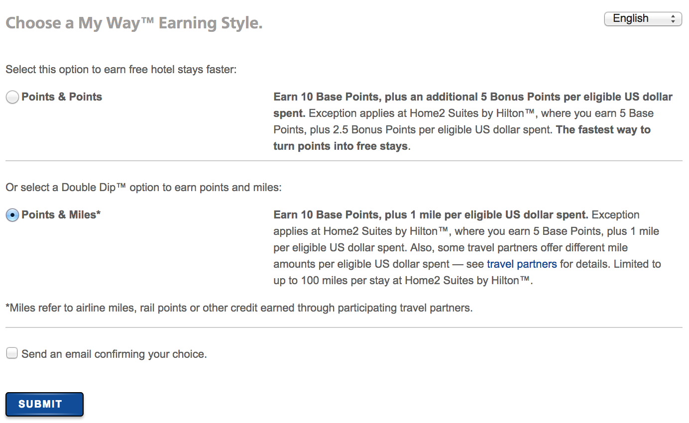 MyWay earning style preferences
