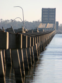 Hurricane Katrina Biloxi Bay Bridge Mississippi