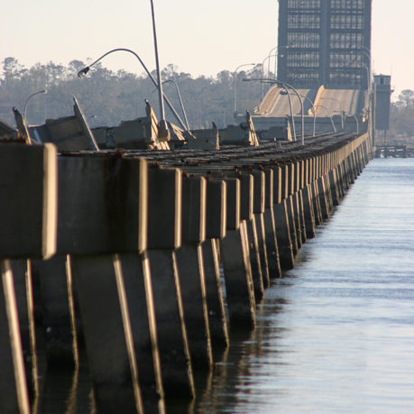 Hurricane Katrina Biloxi Bay Bridge Mississippi