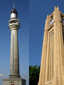 a couple of tall buildings