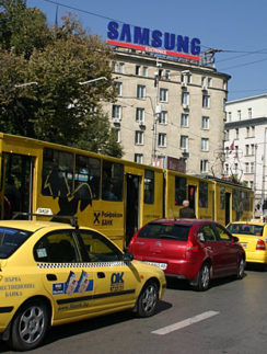 Sofia Bulgaria traffic