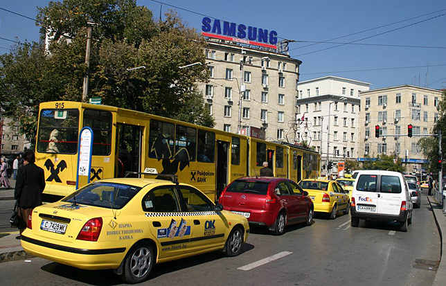 Sofia Bulgaria traffic