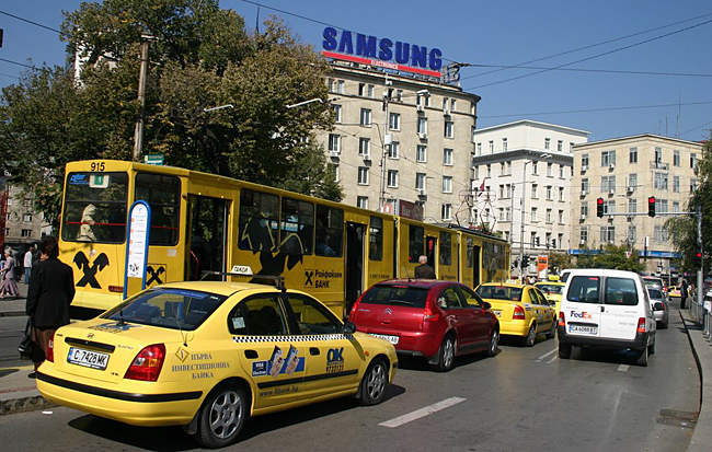 Sofia Bulgaria traffic