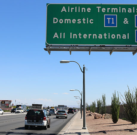 Tropicana Road in Las Vegas