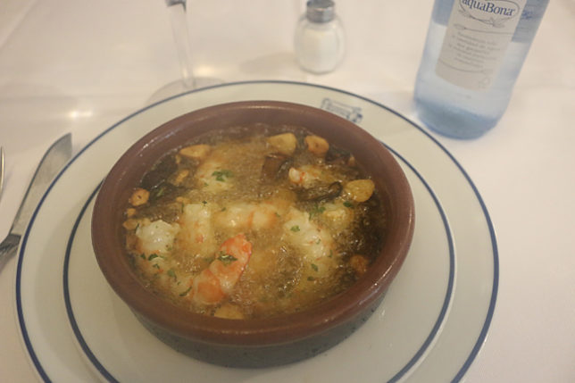 Restaurante Sobrino de Botin Madrid shrimp