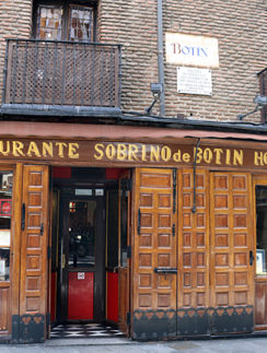 Restaurante Sobrino de Botin Madrid