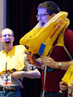 Life jacket demonstration