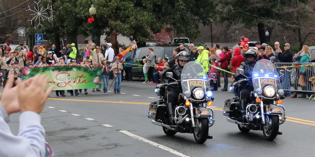 Police motorcycles Kennesaw parade