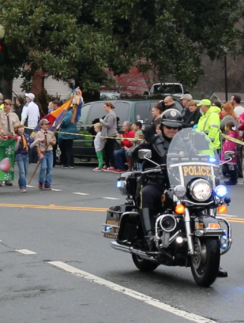 Police motorcycles Kennesaw parade
