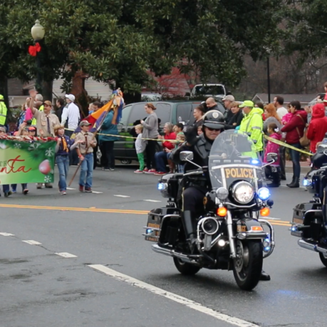Police motorcycles Kennesaw parade