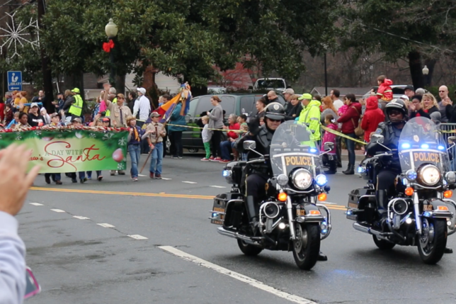 Police motorcycles Kennesaw parade
