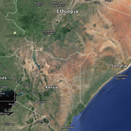 a map of the east coast of africa