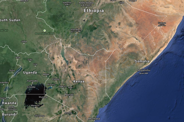 a map of the east coast of africa