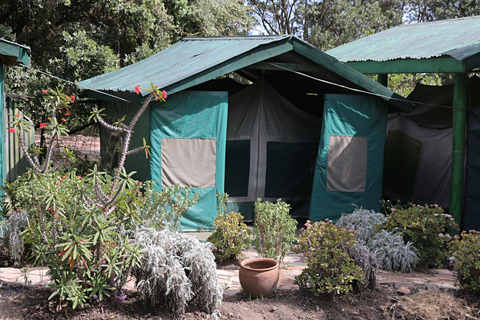 Tent camp site Kenya