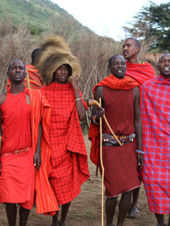 Maasai Mara people village