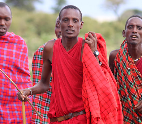Maasai Mara people village