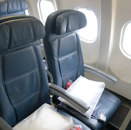 Economy class seat Delta Air Lines