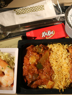 economy class meal Etihad Airways