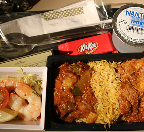 economy class meal Etihad Airways