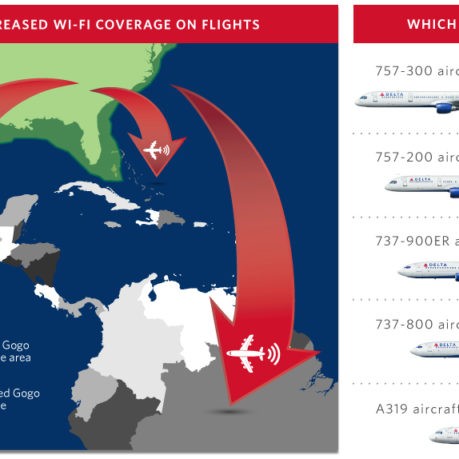 a poster with airplanes and map
