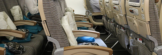 Etihad Airways economy class seats