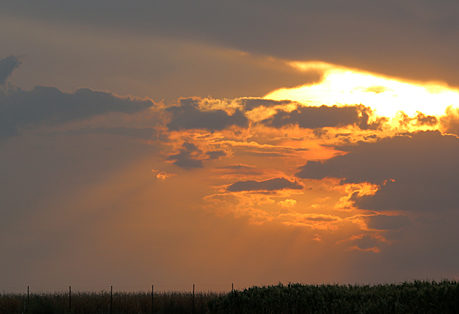 Sunset clouds sky