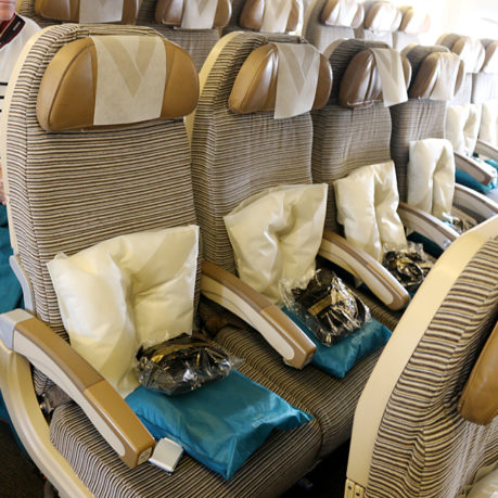 Etihad Airways seats economy class cabin