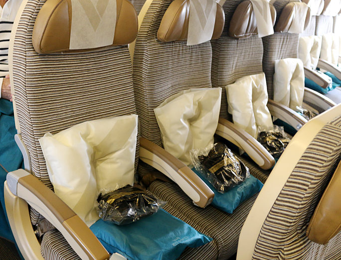 Etihad Airways seats economy class cabin