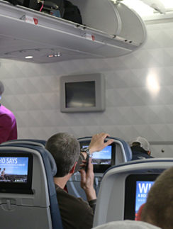 Delta Air Lines economy class cabin