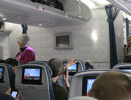 Delta Air Lines economy class cabin