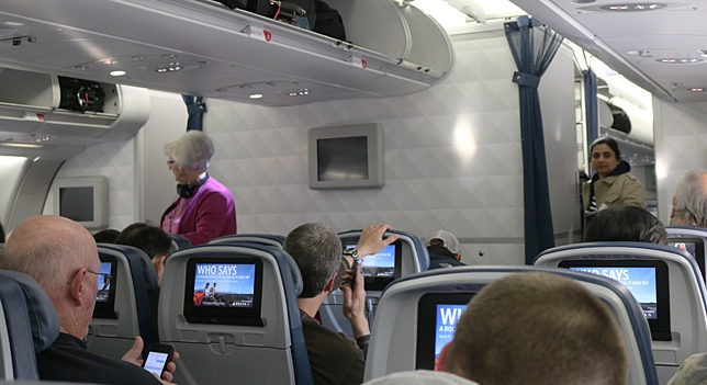 Delta Air Lines economy class cabin