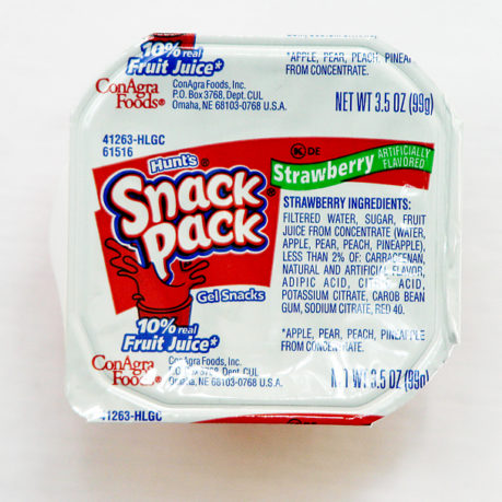 strawberry gelatin snack pack