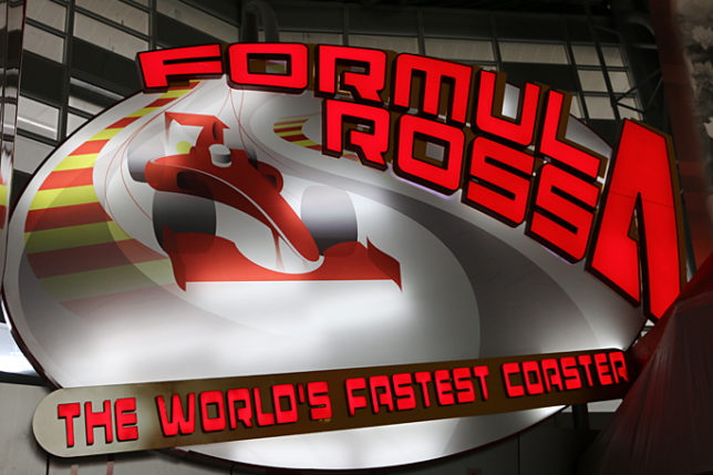 Formula Rossa roller coaster