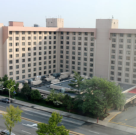 a large building with many windows