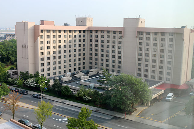 a large building with many windows