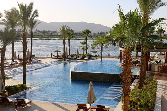 Nile River Hilton Luxor Egypt