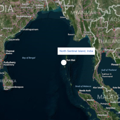 a map of the north and the sea