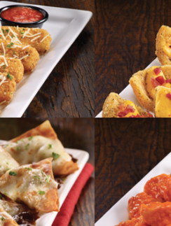 a collage of different food items