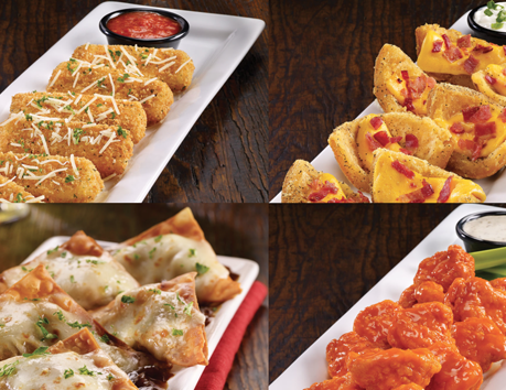 a collage of different food items