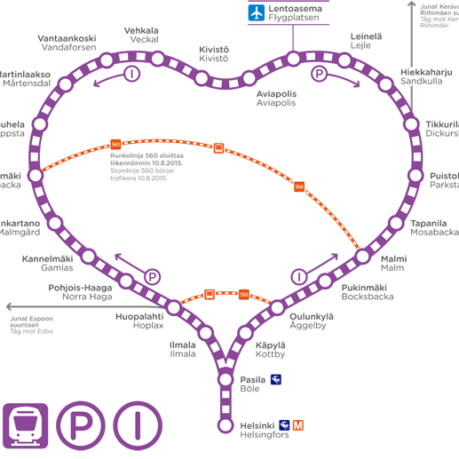 a map of a heart