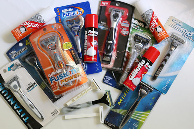 Razors and shaving cream