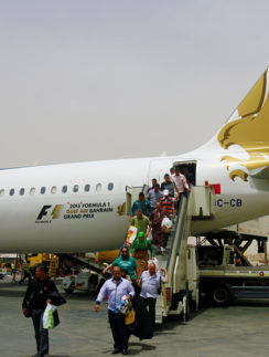 Gulf Air Airbus A321 airplane Cairo International Airport