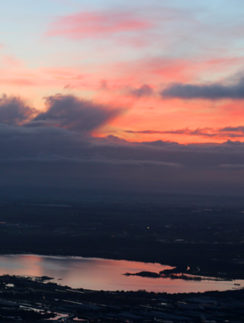 Sunrise clouds sky Amsterdam