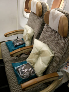Etihad Airways seats economy class cabin
