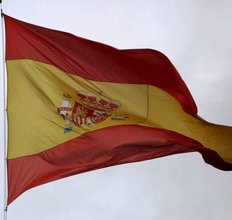 a red and yellow flag