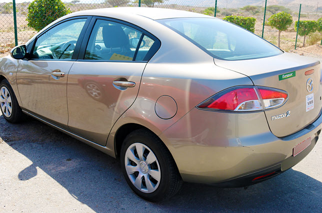a car parked in a parking lot